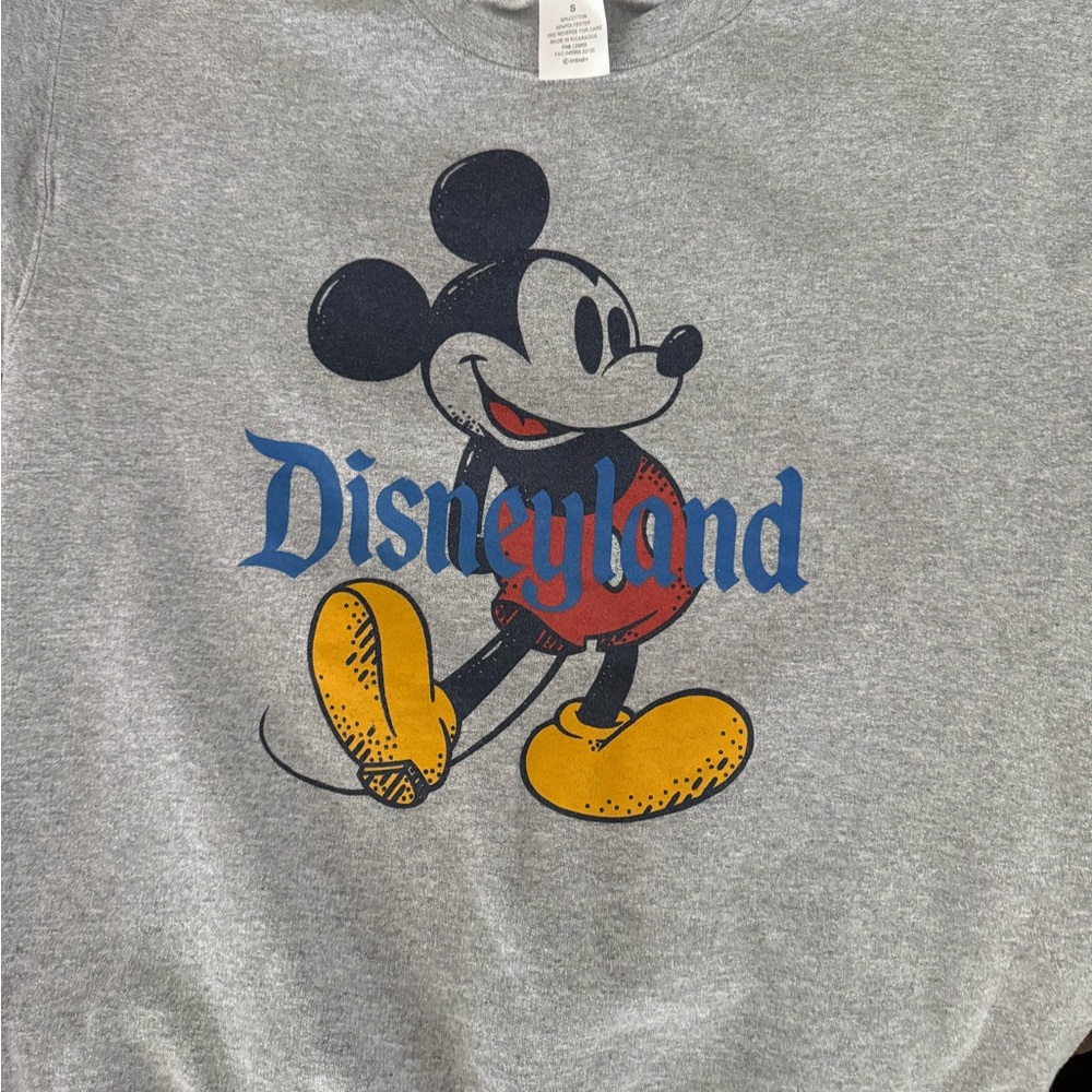 Disney Gray Mickey Mouse Disneyland Kids Tee